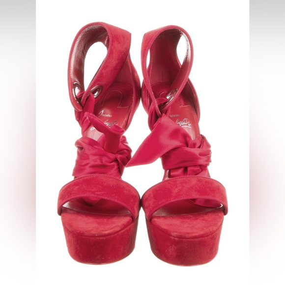 Christian Louboutin Suede Sandals - Picture 3 of 5